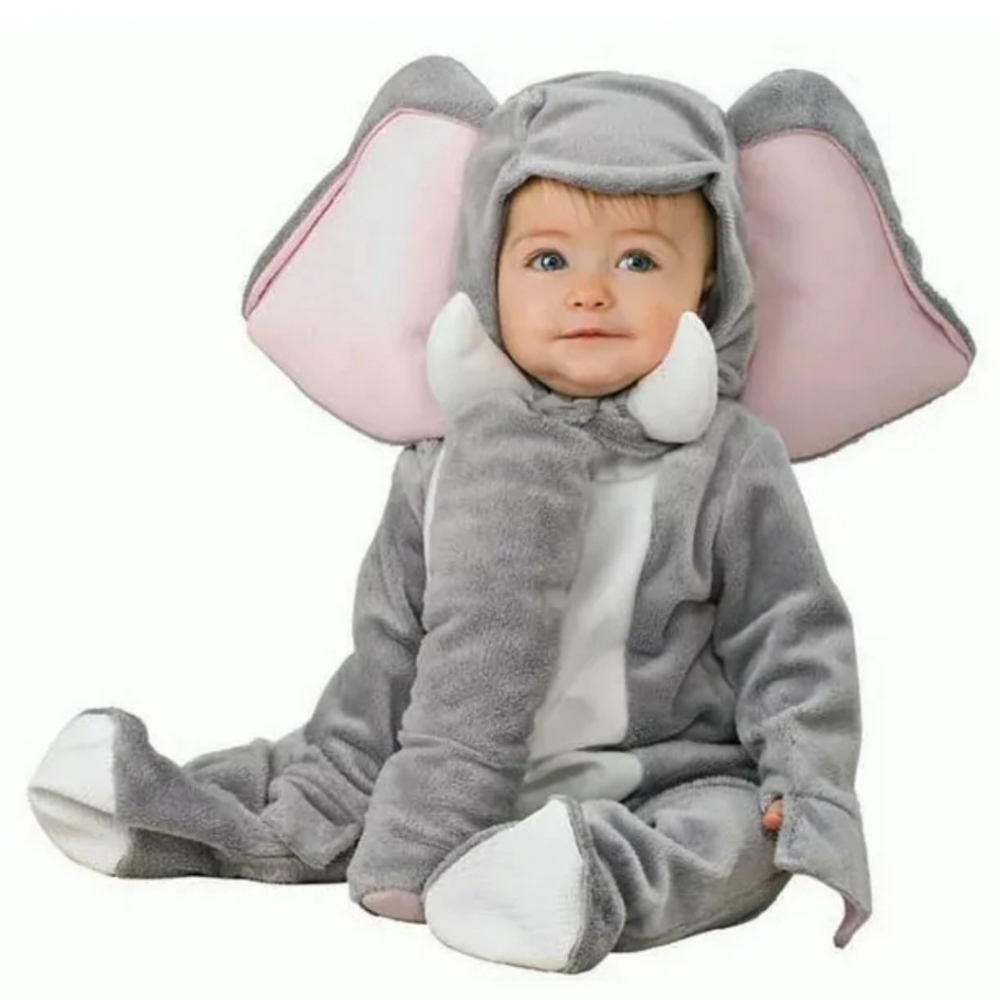 New Elephant Halloween Costume  Noah's Ark Collection Size Infant 0-6 Months